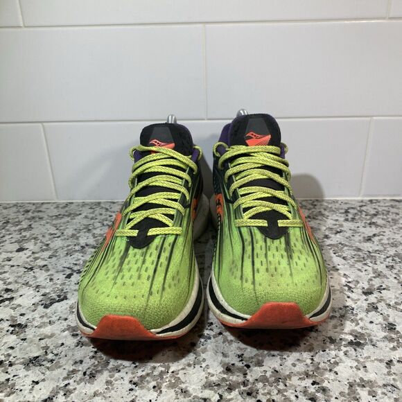 Saucony Endrophin Speed 2 Athletic Running Shoes Neon S10688-65 Women’s Size 10 - Picture 2 of 8